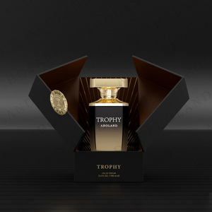 Aboland Trophy Eau de Parfum 100ml Boîte Rigide Logo Doré Feuille d'Or Doublure en Satin Emballage Cosmétique Haut de Gamme - Product Image 1