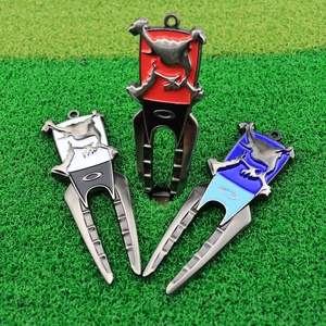 Marcadores de golf profesionales de acero forjado con esmalte y soporte para tee, para logotipos, números y soporte para camisetas - Product Image 1