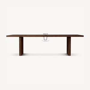 RH美式实木餐厅复古方形餐桌六人法式仿古橡木大板桌 - Product Image 4