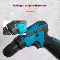 Perceuse sans fil professionnelle 12V à batterie lithium rechargeable, visseuse électrique rapide, mandrin sans clé, ensemble d'outils compatible OEM