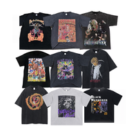Camiseta con efecto ácido 250GSM 100% algodón de punto liso de alta calidad unisex oversize de manga corta antiencogimiento estilo vintage