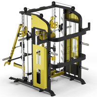 Venta caliente precio de fábrica equipo de gimnasio multifuncional 3D Smith máquina Cable Crossover Trainer Power Rack