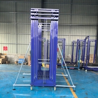 Échafaudage électrique à hauteur réglable, prix usine, équipement mobile de levage et de manutention de matériaux pour entrepôt
