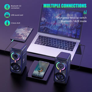 Onikuma L6 custom version 5.0 high-resolution sound speaker, high-quality active desktop mobile earphones, output power 30-50W - Product Image 2