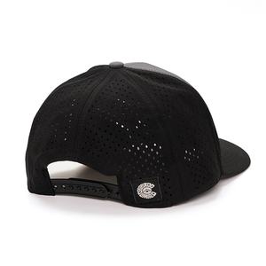 Casquette à visière plate à 6 panneaux avec logo personnalisé découpé au laser, trous perforés, imperméable, sport, Gorras, patch en caoutchouc, casquettes snapback - Product Image 5
