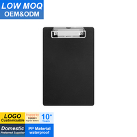 Porte-documents avec porte-stylo, noir, en plastique, format A4, avec clip, pour suspendre, pour enseignants et étudiants, fournitures de bureau