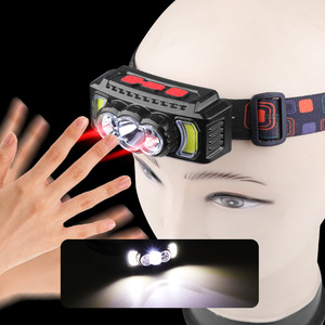 Linterna Frontal LED COB XPE, 1200mAh Recargable por USB, Sensor de Gestos, Luz Blanca, Uso en Exteriores - Product Image 2