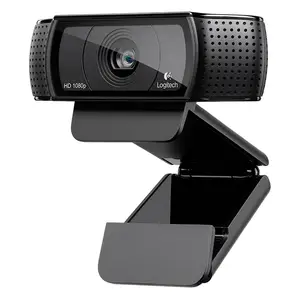 Logitech C920 Pro Webcam 1080p kamera web Laptop layar lebar Skype panggilan Video kamera web Laptop