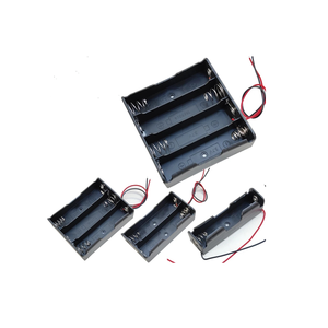 Size Battery Holder Case <strong>Box</strong> 1 <strong>2</strong> <strong>3</strong> 4 Slot With Wire Leads and Cover Switch Batteries Organizer Plastic Storage - Product Image 1