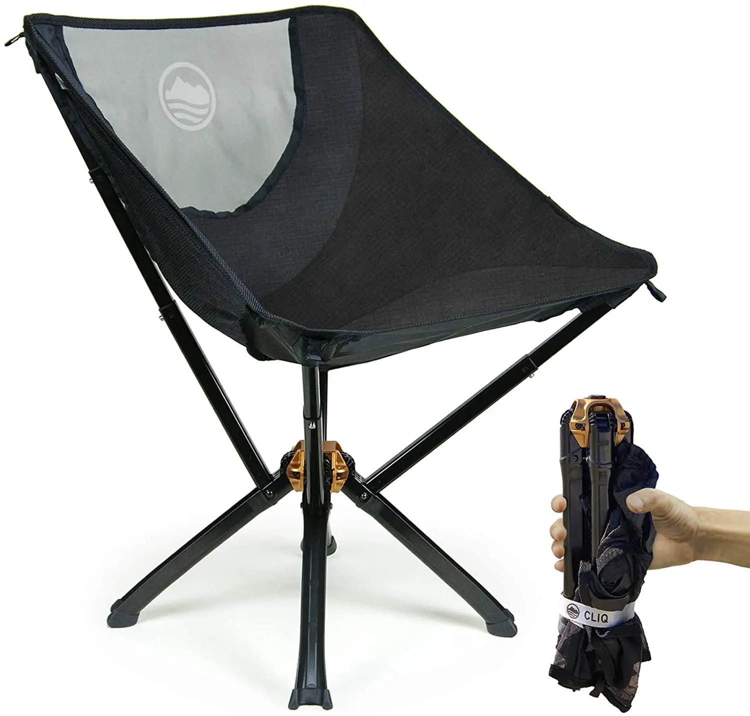 Portable Most Funded Chair in Crowdfunding History Bottle Sized Compact Outdoor Camping Chair