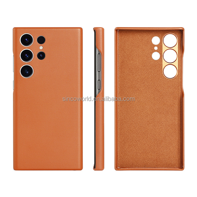 Sinco Crafted by Hand Exquisite Leather Materials Genuine Leather Phone case Leather Phone case for Samsung Galaxy S26 Ultra 5G