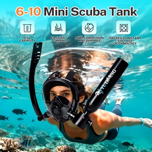 ถังอากาศดำน้ำ TUDIVING 5 นาที รุ่น Factory <span class=keywords><strong>Outlet</strong></span> ขนาด 0.5 ลิตร พร้อมหน้ากากแบบเต็มหน้า สำหรับดำน้ำตื้น ดำน้ำลึก ใช้กับถังแก๊สขนาดเล็ก - Product Image 4