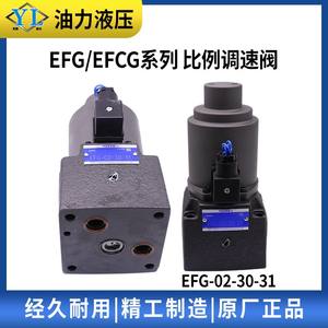 Válvula de Control de Velocidad Proporcional Hidráulica de Solenoide Unidireccional EFG/EFCG-02/03/06/10-30-31, Válvula de Flujo para Máquinas de Moldeo por Inyección - Product Image 2