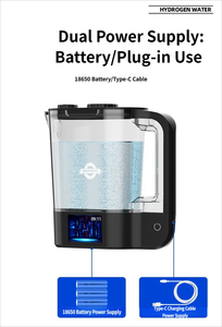 2L Portable Hydrogen Water Pitcher with SPE PEM Technology USB Charging for Household and Travel Use - Product Image 5