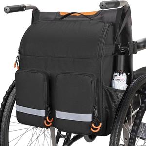 Durable PVC Wheelchair <b>Bag</b> <b>for</b> Back of Chair with Pockets Mobility Devices Accessory Wheelchair Backpack <b>Storage</b> <b>Carrier</b> <b>Bag</b> - Product Image 6
