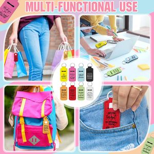 Porta-lápices de sublimación al por mayor, llavero personalizado para lápices labiales, bolsa inspiradora de agradecimiento para brillo labial, soporte portátil - Product Image 6