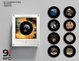 Imán de Refrigerador con Luz Nocturna NFC y Foto Personalizada, Figura Cantante de Plástico con Altavoz Integrado, No Requiere Teléfono, Decoración Personalizada - Product Image 1