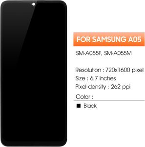 อะไหล่หน้าจอ A05สำหรับ Samsung, หน้าจอสัมผัส LCD ประกอบเครื่องอ่านพิกัดสำหรับ<span class=keywords><strong>รุ่น</strong></span> SM-A055M/A055F/DS - Product Image 1
