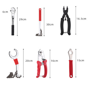 Kit d'outils de réparation de vélo professionnel, <span class=keywords><strong>clé</strong></span> de maintenance pour VTT et vélo de route avec démonte-cassette et outil de démontage de chaîne pour accessoires de vélo - Product Image 2