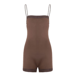 Combinaison sexy Y2K pour femme, style boîte de nuit, avec bretelles spaghetti, dentelle et coupe au-dessus du genou, idéale pour les soirées d'été - Product Image 6