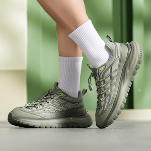 Zapatillas Deportivas Ligeras para Hombre con Amortiguación, Parte Superior de Malla, Cierre con Cordones/Deslizables, Entresuela Antideslizante de EVA y Forro de Algodón para Todos - Product Image 3