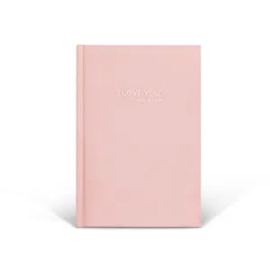 Diari e quaderni vuoti servizio di stampa formato personalizzato tessuto con copertina rigida bordo dorato A5 bullet line blank journal