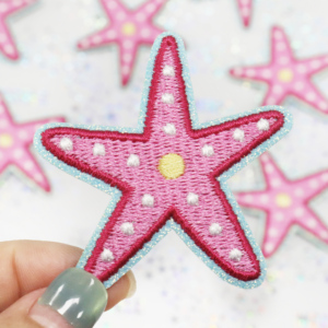 Parches Termoadhesivos de 3 Pulgadas con Diseño de Estrella de <span class=keywords><strong>Mar</strong></span> Bordada para <span class=keywords><strong>Ropa</strong></span> y Bolsos de Playa - ¡En Stock! - Product Image 3