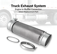 Tuyau flexible d'échappement A0427334018 / A0426200018 de remplacement pour moteur de camion lourd Freightliner, soufflet en acier inoxydable