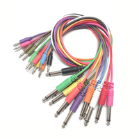 Câble Jack 6,35 mm TS Mâle vers 3,5 mm TS Mâle Coloré pour Microphone, Moniteur, Lecteur DVD, Gaine en PVC