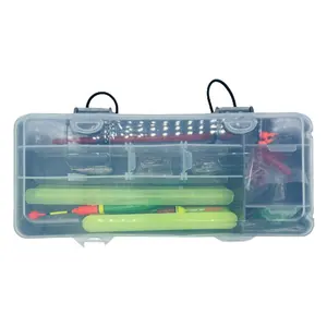 Venda quente Novo Projetado Acessórios De Pesca Kit Set com Tackle Box Caixa De Isca De Pesca