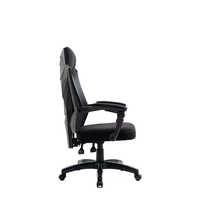 Chaise de jeu élégante Black Tech Cool Design en cuir maillé chinois mobilier de bureau ergonomique inclinable pivotant en métal fer