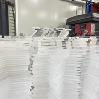 Pmma plexiglas 1220X2440mm personnalisé extrudé moulé feuille acrylique de couleur en plastique transparent pour la découpe Laser et l'impression d'écran en soie