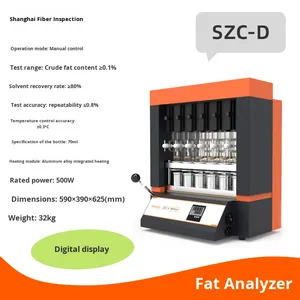 Analizador de grasa bruta Inspección de fibra de Shanghai Detector de grasa bruta automático de 1 año 500W Alta precisión - Product Image 6