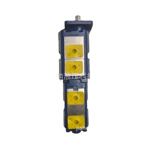 Pompe à engrenages quadruple Jiahe Hydraulics HPT 200 Lpm, pompe de surpression horizontale pour plateformes de forage - Product Image 1