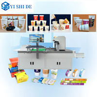 Impresora Digital de vasos de papel, taza de té de la leche, impresora de un solo paso, pedido de lote pequeño, impresora de bolsas de papel de mano