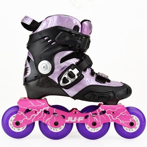 Patins à roulettes 4 roues noir professionnel patinage à roulettes chaussure d'équitation qui se transforme en patins à roulettes chaussures de skating pat - Product Image 2