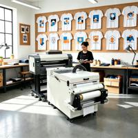 Imprimante DTF A3 haute vitesse avec deux têtes d'impression I1600, impression jet d'encre pigmentée pour films de transfert thermique DTF, pour l'impression de vêtements et de films de recouvrement