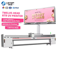 Imprimantes rouleaux à rouleaux LETOP 5.3M, imprimante numérique multifonction à jet d'encre, machine d'impression UV grand format pour bannières publicitaires