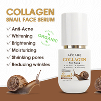 Sérum pour le visage et les mains à base de mucus d'escargot sans paraben, acide hyaluronique, aloe vera, collagène et anti-âge, anti-rides, hydratant