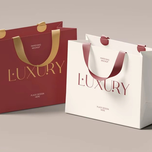 ถุงกระดาษคราฟท์แบบกำหนดเองบรรจุภัณฑ์จำนวนมากเป็นมิตรกับสิ่งแวดล้อมสำหรับเสื้อผ้าวัสดุรีไซเคิลถุงของขวัญช้อปปิ้ง - Product Image 1