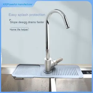 Per <span class=keywords><strong>Amazon</strong></span> Hot-seller in Silicone addensato rubinetto di scarico moderna cucina bagno assorbente antiscivolo tappetino antiscivolo paraspruzzi - Product Image 3