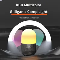 Mini lumière LED moderne pour le camping Veilleuse RVB portable rechargeable avec conception créative de gobelet pour l'éclairage d'ambiance