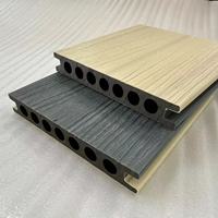Planches de terrasse en WPC imperméables à trous ronds, co-extrudées, de haute qualité, pour l'extérieur, en composite, pour le jardin