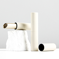 OEM 3.5g Tube de bâton à lèvres en aluminium magnétique pour emballage cosmétique Logo personnalisé revêtement doux au toucher Tube de baume à lèvres emballage de maquillage