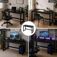 Bureau PC moderne et durable en bois et métal, couleur personnalisable, multifonctionnel, pliable, pour la maison, le bureau, le salon, l'hôtel