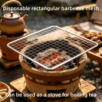 Grille de barbecue à trous ronds en acier inoxydable, grille en fil métallique pour poisson, légumes, fruits de mer, fumoir à charbon, four, cuisson