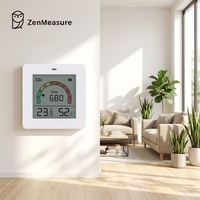 ZenMeasure - Mètre de qualité de l'air multifonctionnel intelligent - CO2 - Température - Humidité - Capteurs environnementaux - Module pour appareil portable 5.0