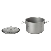 Marmite de camping ultralégère en titane de 1500 ml avec grille de cuisson vapeur, ustensile de cuisson portable pour la randonnée, le trekking et le camping
