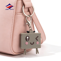 Longzhiyu 2026 Produits Tendance Porte-clés 2D en PVC de Dessin Animé Écologique de Haute Qualité Personnages d'Anime Porte-clés 2D en PVC