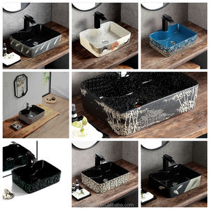 <span class=keywords><strong>2025</strong></span> פורצלן אגן חרסינה בסגנון מסורתי כיור רחצה חדש לחדר רחצה כלים סניטריים עם אבזר - Product Image 3